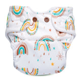 Doodush Überhose V2.0 mit Laschen im Design Boho Rainbow, Größe Newborn