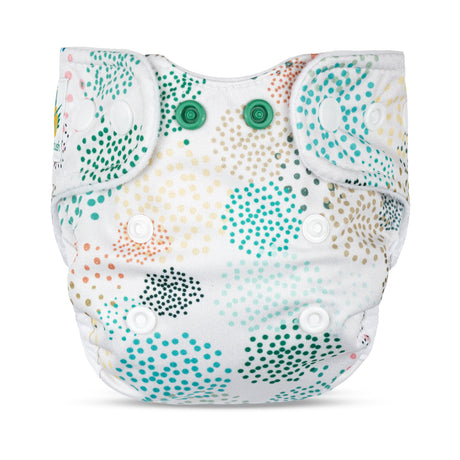 Doodush Überhose V2.0 mit Laschen im Design Magic Dotty, Größe Newborn