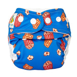 Doodush Überhose V2.0 mit Laschen im Design Poopcorn, Größe Newborn