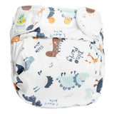 Doodush Überhose V2.0 mit Laschen im Design White Dinos (Dinosaurier), Größe One Size
