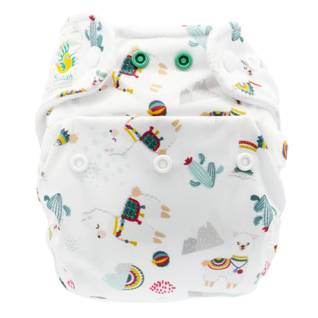 Doodush Überhose V2.0 mit Laschen im Design White Llamas (Lamas), Größe One Size