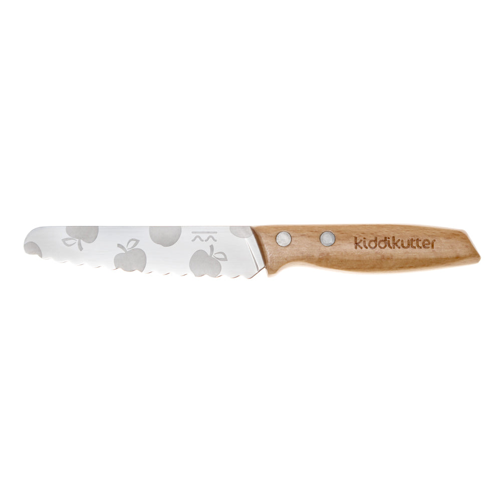 KiddiKutter - V2.0 Küchenmesser mit Holzgriff für Kinder - Kindermesser (ca. 17 cm)