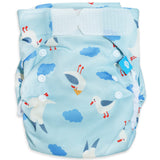 Little Clouds SuperCloud All-in-One-Windel im Design Möwen von vorn mit Klettverschluss