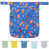Little Clouds einfache Nasstasche (Wetbag) Größe L im Design Wikinger, darunter alle erhältlichen Designs als Farbleiste