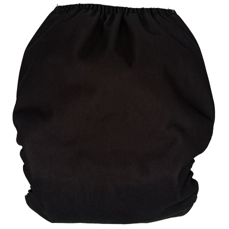 Little Clouds Prefold-Überhose Gold Edition in Schwarz von hinten mit elastischem Rückenbund