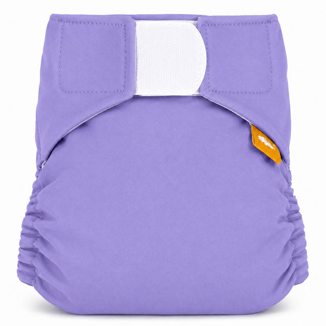 Little Clouds SwimCloud Schwimmwindel Gold Edition in Lavendel von vorn mit Klettverschluss
