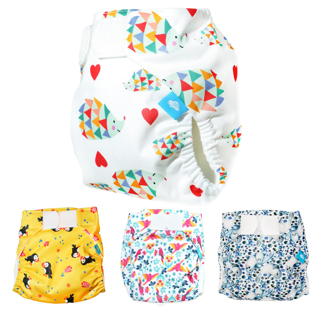 Little Clouds SwimCloud Schwimmwindel Größe 2 im Design Igel, darunter alle erhältlichen Designs