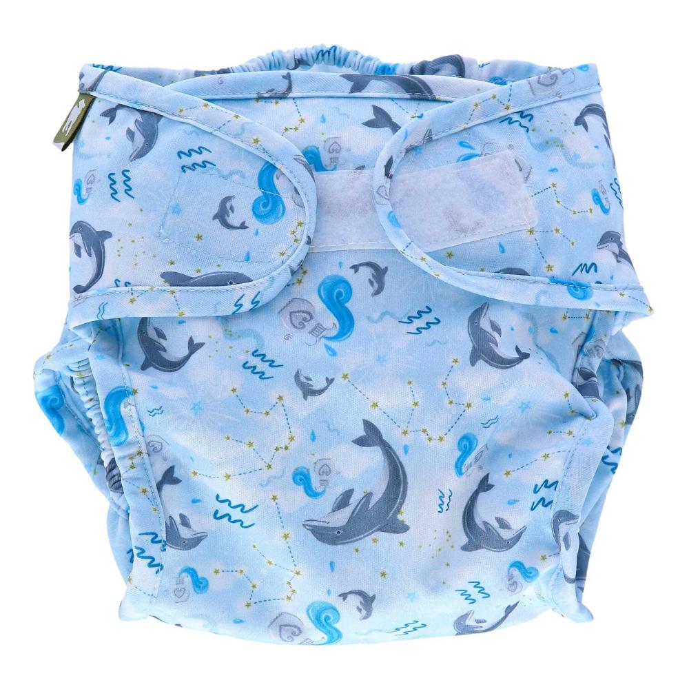 Little Lamb - Überhose (Stretchy PUL-Wrap) - One Size für Babys 9 bis ca. 17 kg