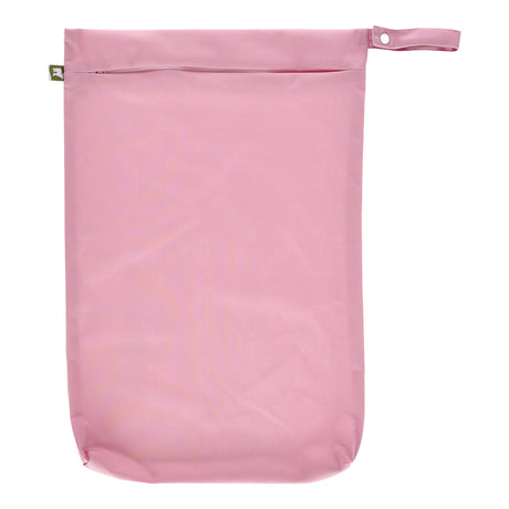 Little Lamb Hanging Nappy Pail XL im Design Blush (Rosa), von vorn mit Reißverschluss und Schlaufe