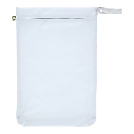 Little Lamb Hanging Nappy Pail XL im Design Silver (Silbergrau), von vorn mit Reißverschluss und Schlaufe