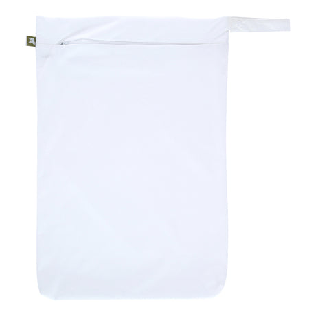 Little Lamb Hanging Nappy Pail XL im Design White (Weiß), von vorn mit Reißverschluss und Schlaufe