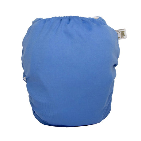 Little Lamb One Size Pocketwindel Cornflower (Blau), Rückansicht mit elastischem Bund