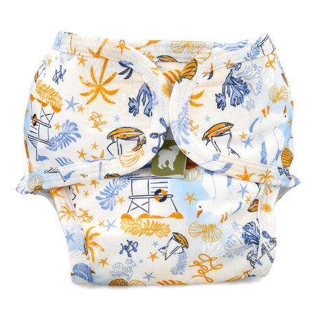 Little Lamb waschbare Schwimmwindel im Design Beach Baby mit Strandmotiven, mit seitlichem Klettverschluss