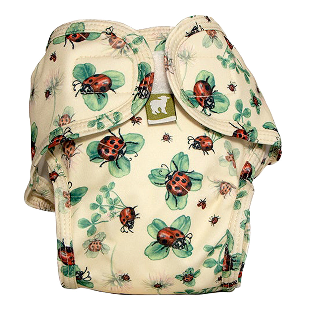 Little Lamb waschbare Schwimmwindel im Design Ladybug Lullaby mit Marienkäfern, mit seitlichem Klettverschluss