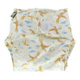 Little Lamb Überhose (Stretchy PUL-Wrap) XL im Design Libra (Waage) von vorn mit breitem Klettverschluss