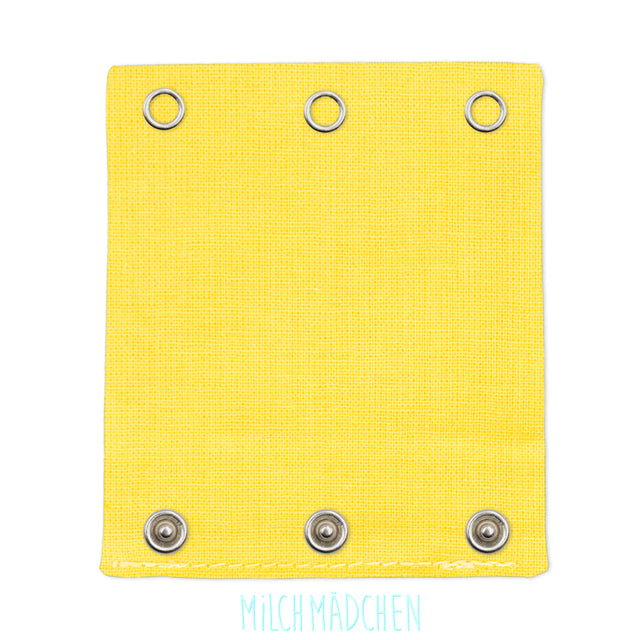 Milchmädchen Bodyverlängerung (Bodyerweiterung) einzeln im Design Gelb – Größe 1 (Druckknopf Ø 7,7 mm)