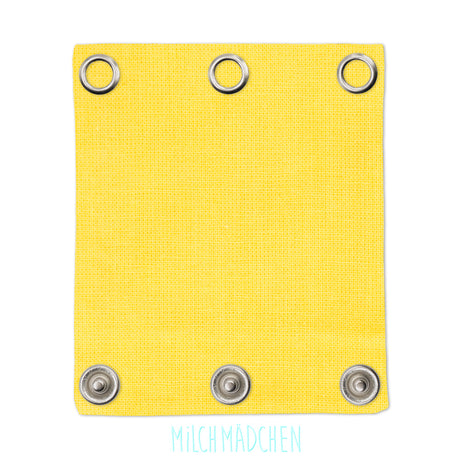 Milchmädchen Bodyverlängerung (Bodyerweiterung) einzeln im Design Gelb – Größe 3 (Druckknopf Ø 9,7 mm)