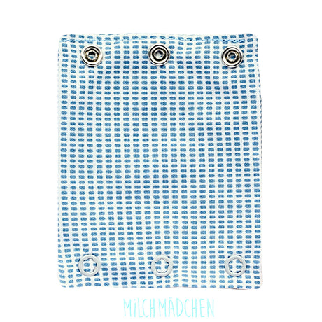 Milchmädchen Bodyverlängerung (Bodyerweiterung) einzeln im Design Matrix Blau – Größe 1 (Druckknopf Ø 7,7 mm)