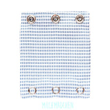 Milchmädchen Bodyverlängerung (Bodyerweiterung) einzeln im Design Matrix Blau – Größe 2 (Druckknopf Ø 9,1 mm)