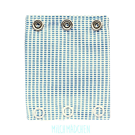 Milchmädchen Bodyverlängerung (Bodyerweiterung) einzeln im Design Matrix Blau – Größe 3 (Druckknopf Ø 9,7 mm)