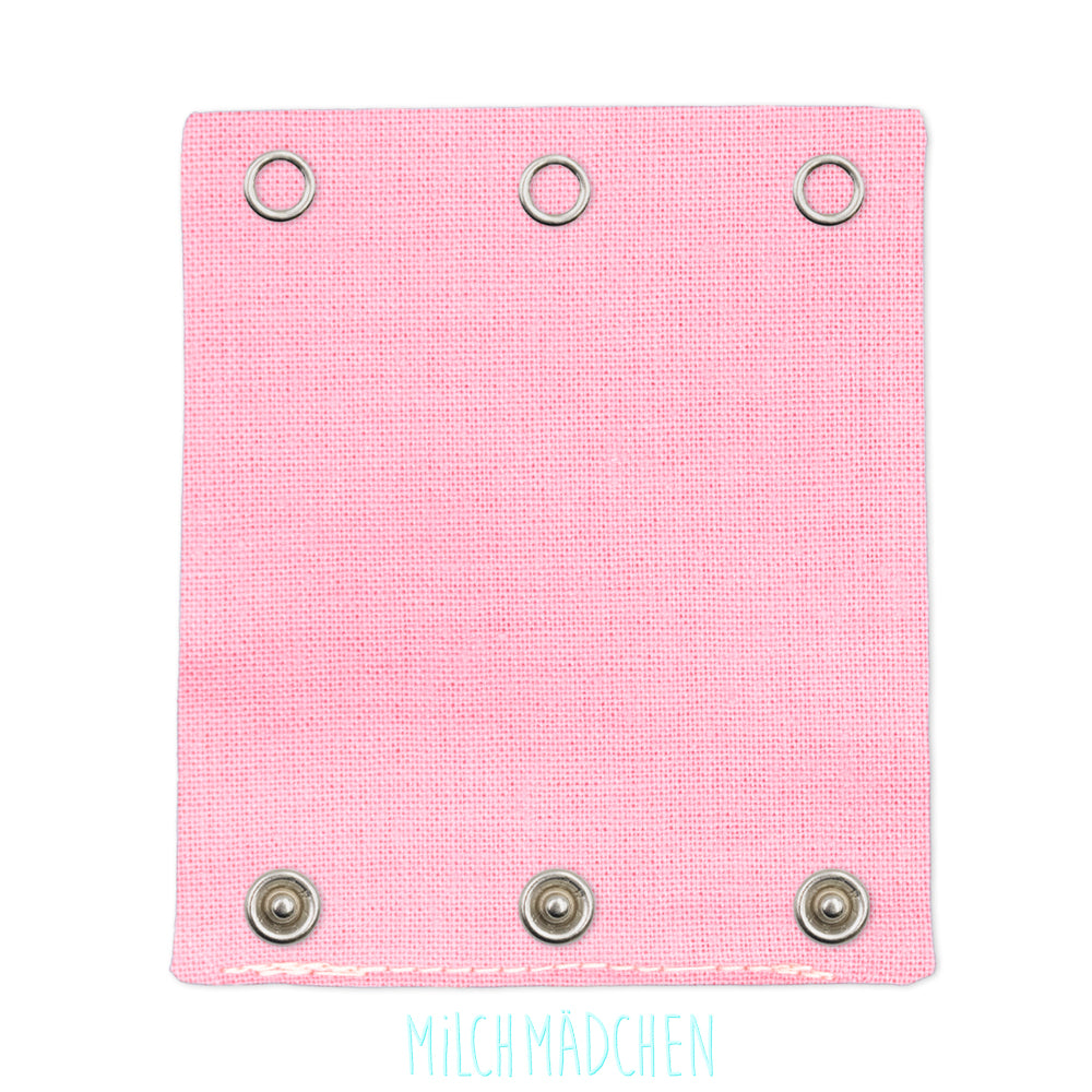 Milchmädchen Bodyverlängerung (Bodyerweiterung) einzeln im Design Pink – Größe 1 (Druckknopf Ø 7,7 mm)