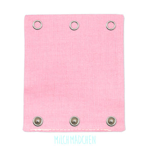 Milchmädchen Bodyverlängerung (Bodyerweiterung) einzeln im Design Pink – Größe 1 (Druckknopf Ø 7,7 mm)