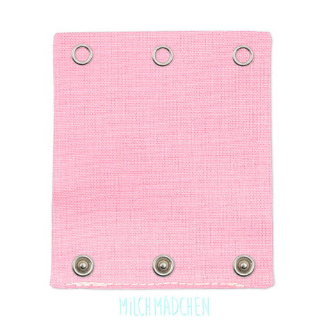 Milchmädchen Bodyverlängerung (Bodyerweiterung) einzeln im Design Pink – Größe 1 (Druckknopf Ø 7,7 mm)