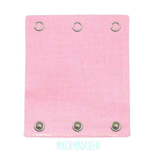 Milchmädchen Bodyverlängerung (Bodyerweiterung) einzeln im Design Pink – Größe 1 (Druckknopf Ø 7,7 mm)