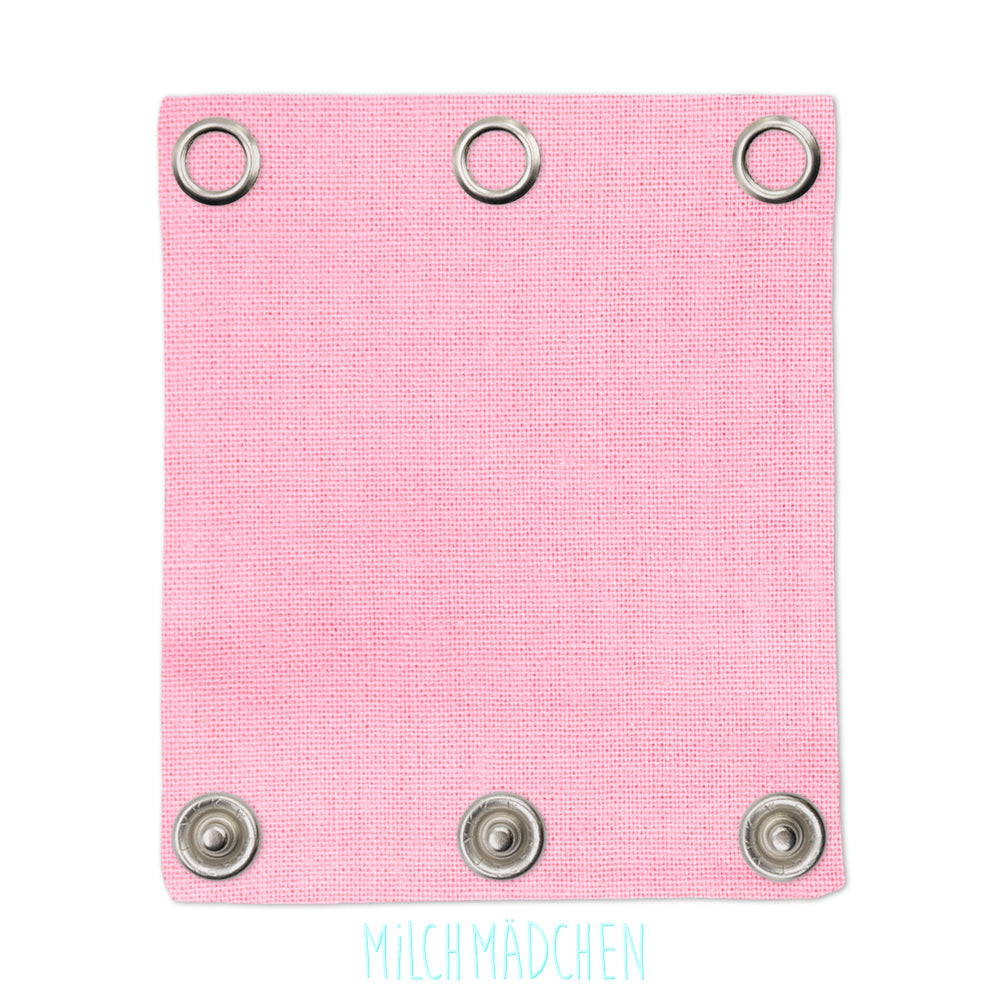 Milchmädchen Bodyverlängerung (Bodyerweiterung) einzeln im Design Pink – Größe 3 (Druckknopf Ø 9,7 mm)