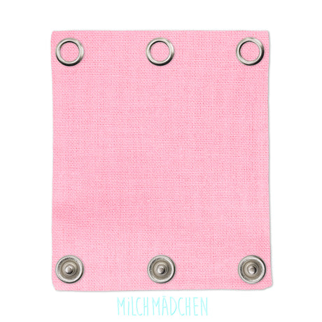 Milchmädchen Bodyverlängerung (Bodyerweiterung) einzeln im Design Pink – Größe 3 (Druckknopf Ø 9,7 mm)