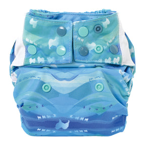 Mommy Mouse Pocketwindel One Size (4–16 kg) im Design Balto von vorn, mit Druckknöpfen