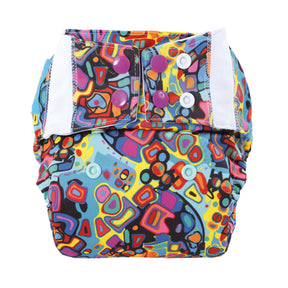 Mommy Mouse Pocketwindel One Size (4–16 kg) im Design Inika von vorn, mit Druckknöpfen