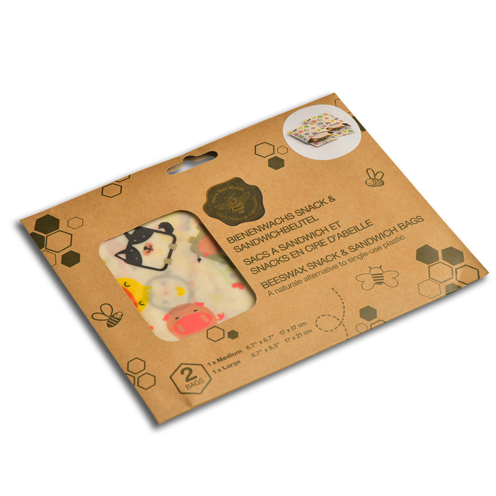Nuts - praktische Sandwich & Snack Bags (100% natürliches Bienenwachs)