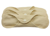 Blümchen - auslaufsichere Bio-Twill-Slip-Einlage (Menstruations-Binde) Bio-Baumwolle - 3 Stück