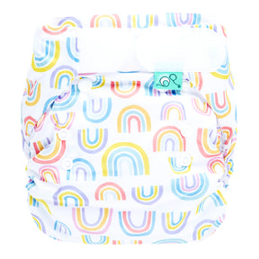 TotsBots PeeNut V2 Überhose (All-in-Two) im Design Rainbow