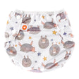 XKKO waschbare Schwimmwindel One Size (4–15 kg) im Design Dreamy Sheeps (Verträumte Schafe) von vorn mit Druckknöpfen
