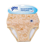 XKKO Trainer aus Bio-Baumwolle im Design Safari Honey Mustard in der Originalverpackung
