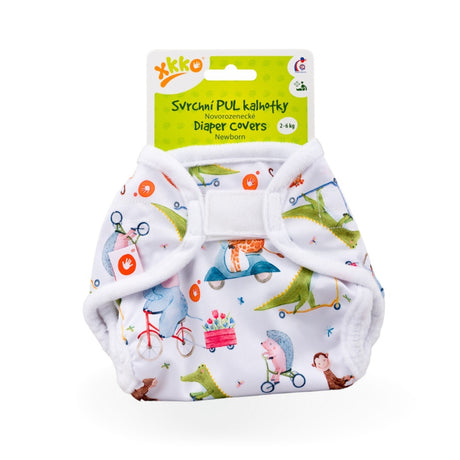 XKKO PUL-Überhose - Newborn (2-4 kg) - Zoo - wasserdichte Überhose für Stoffwindeln